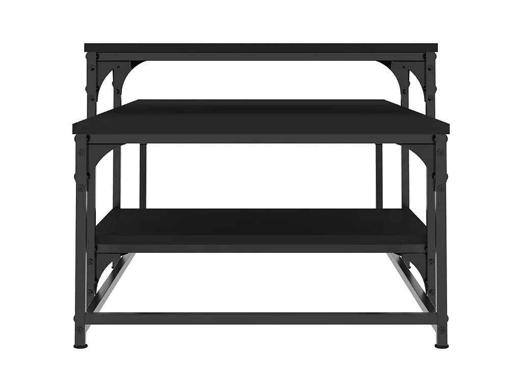 Couchtisch Beistelltisch Schwarz 102x60x45 cm Holzwerkstoff -MN19903