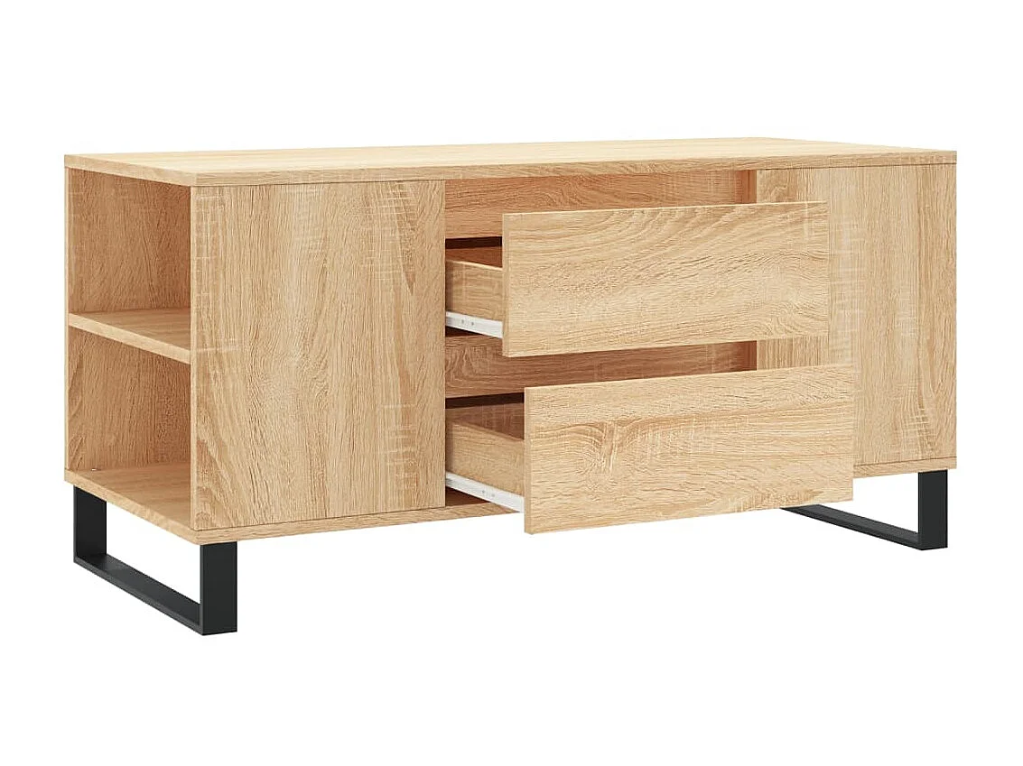 Couchtisch Beistelltisch Sonoma-Eiche 102x44,5x50 cm Holzwerkstoff -MN93146