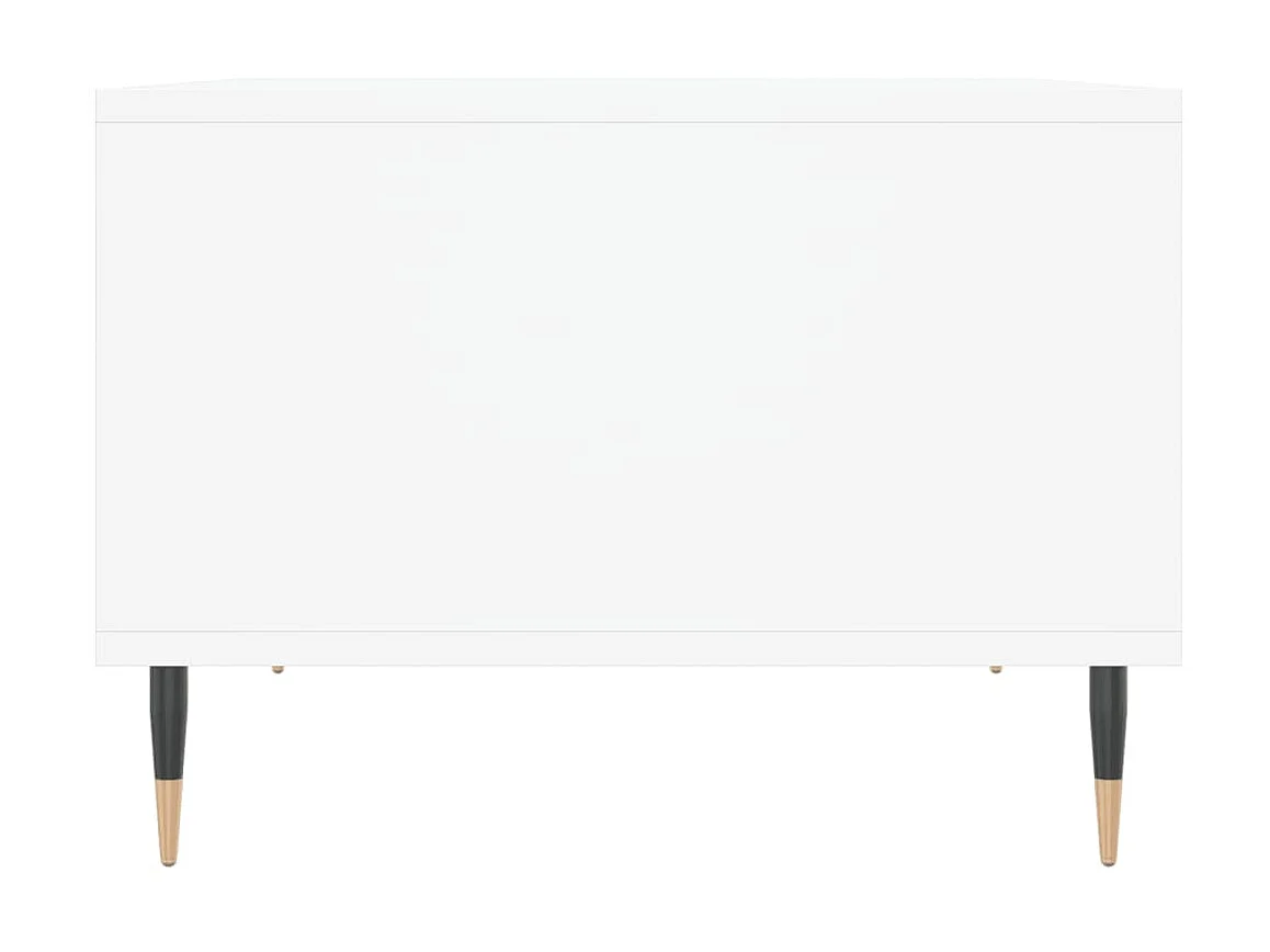 Couchtisch Beistelltisch Weiß 60x50x36,5 cm Holzwerkstoff -MN23440