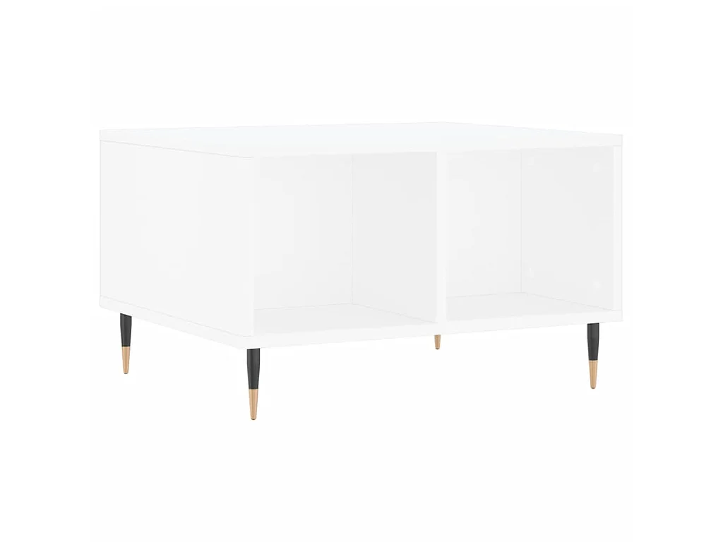 Couchtisch Beistelltisch Weiß 60x50x36,5 cm Holzwerkstoff -MN23440