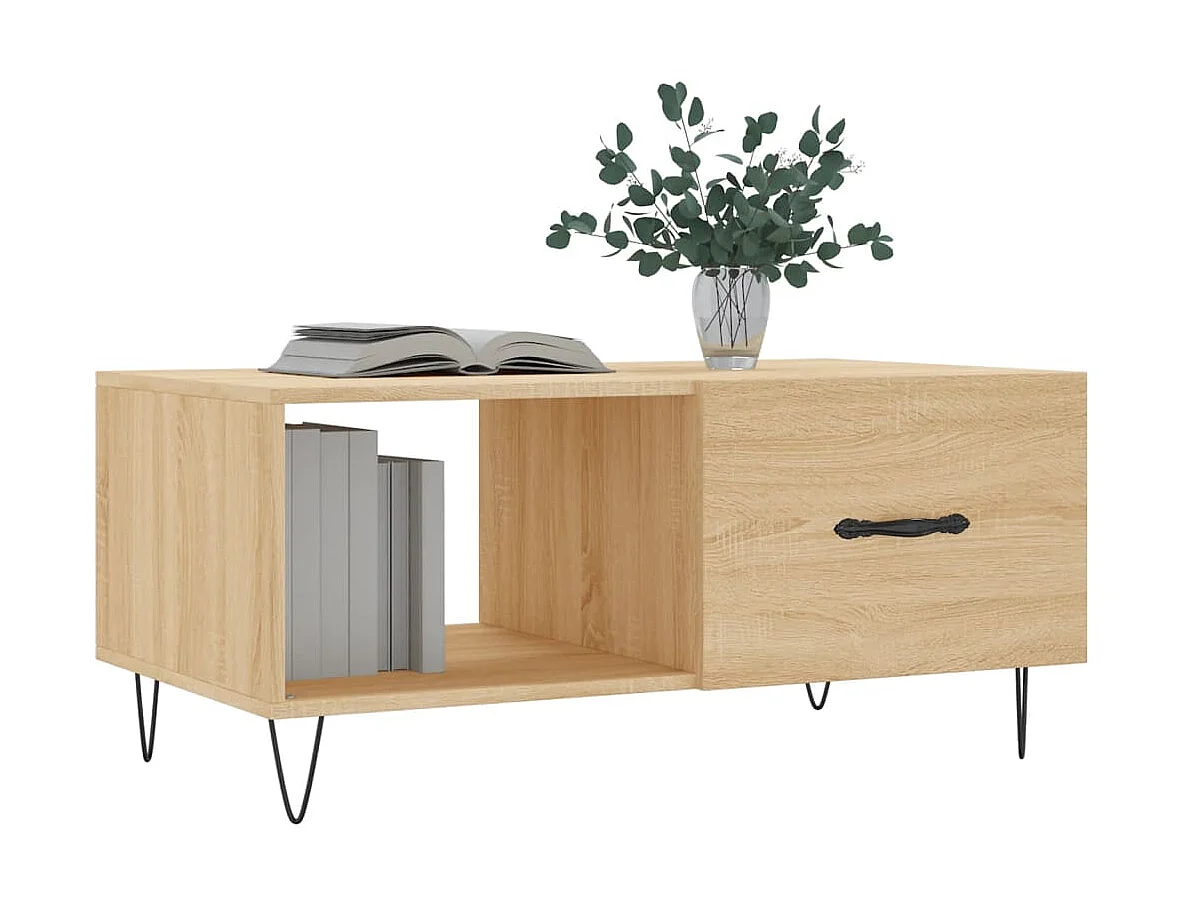 Couchtisch Beistelltisch Sonoma-Eiche 90x50x40 cm Holzwerkstoff -MN86866