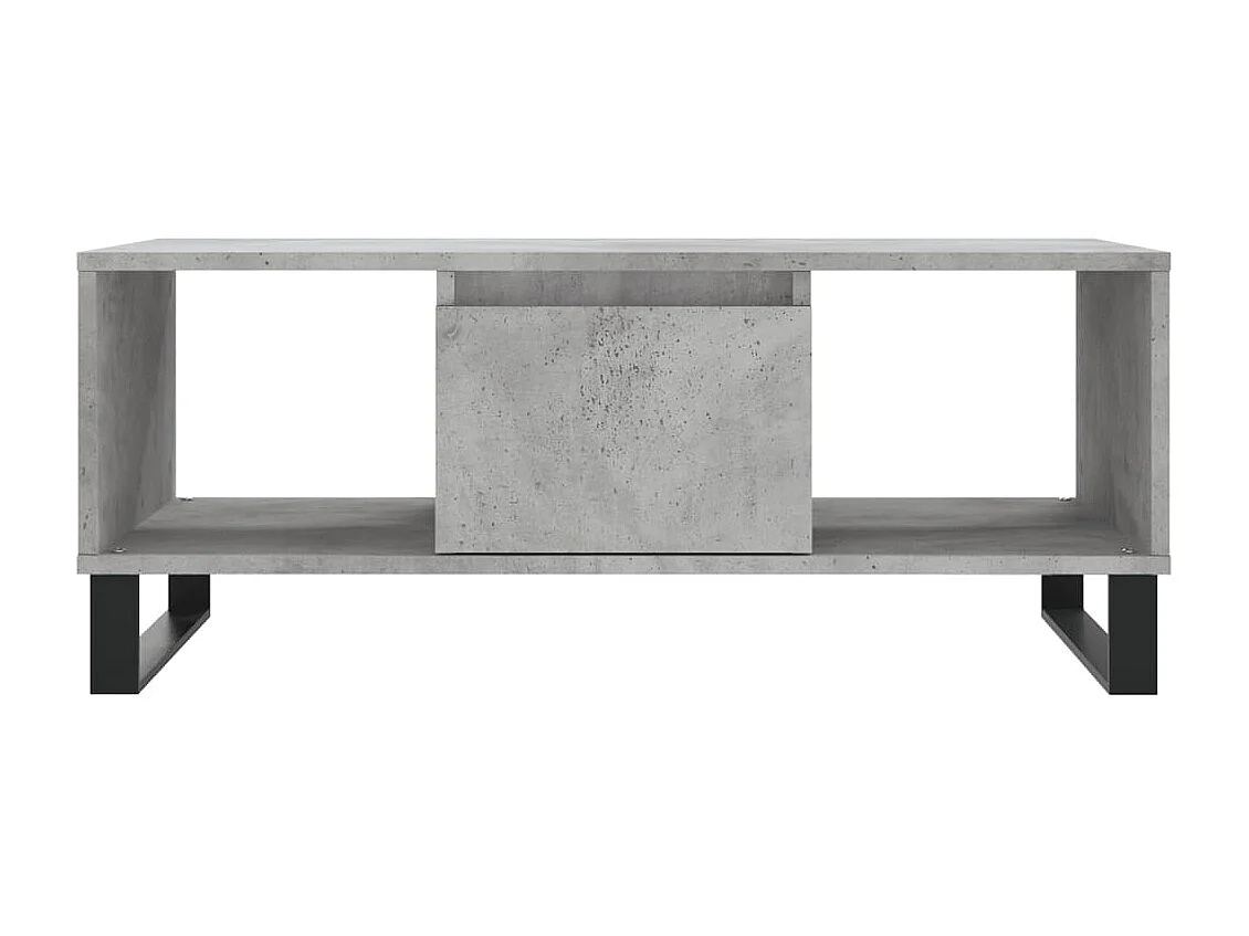 Couchtisch Beistelltisch Betongrau 90x50x36,5 cm Holzwerkstoff -MN93369