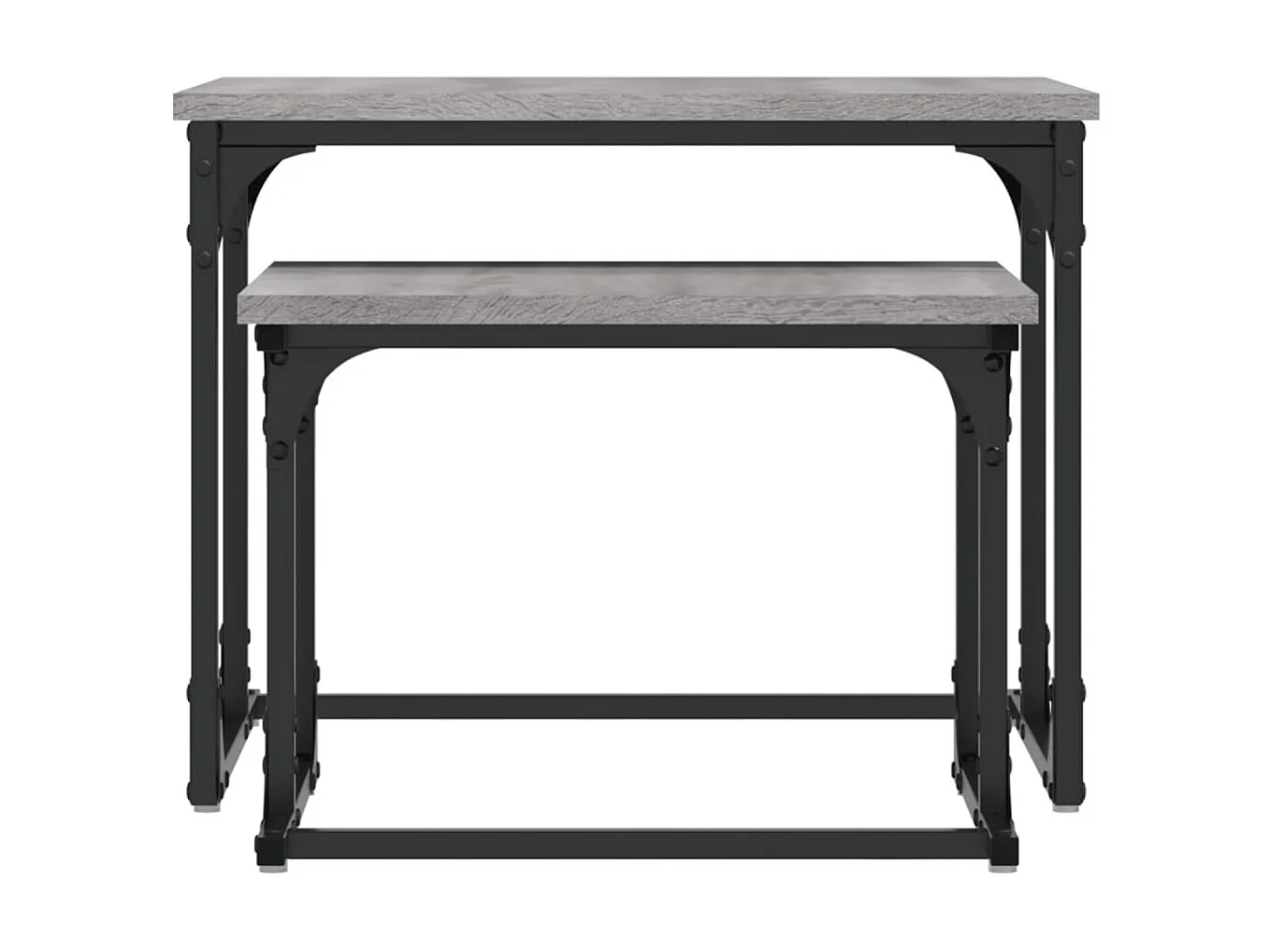 2er-Set Satztische Couchtische Grau Sonoma Holzwerkstoff -MN52514