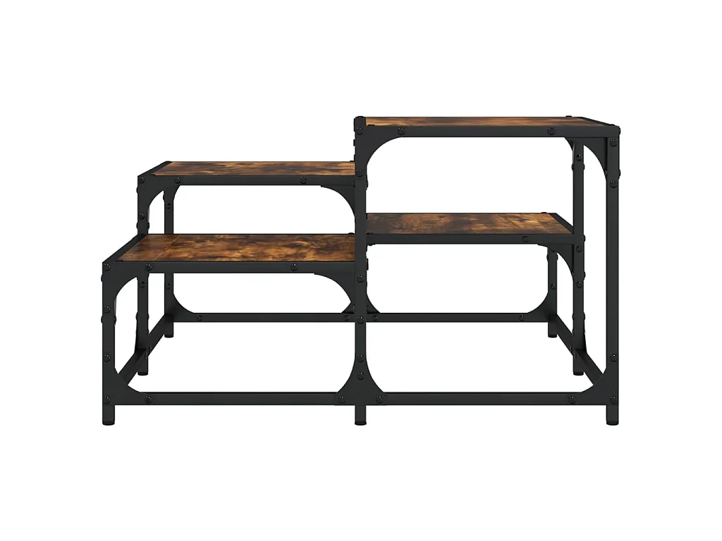 Couchtisch Beistelltisch Räuchereiche 68x68x40 cm Holzwerkstoff -MN21672