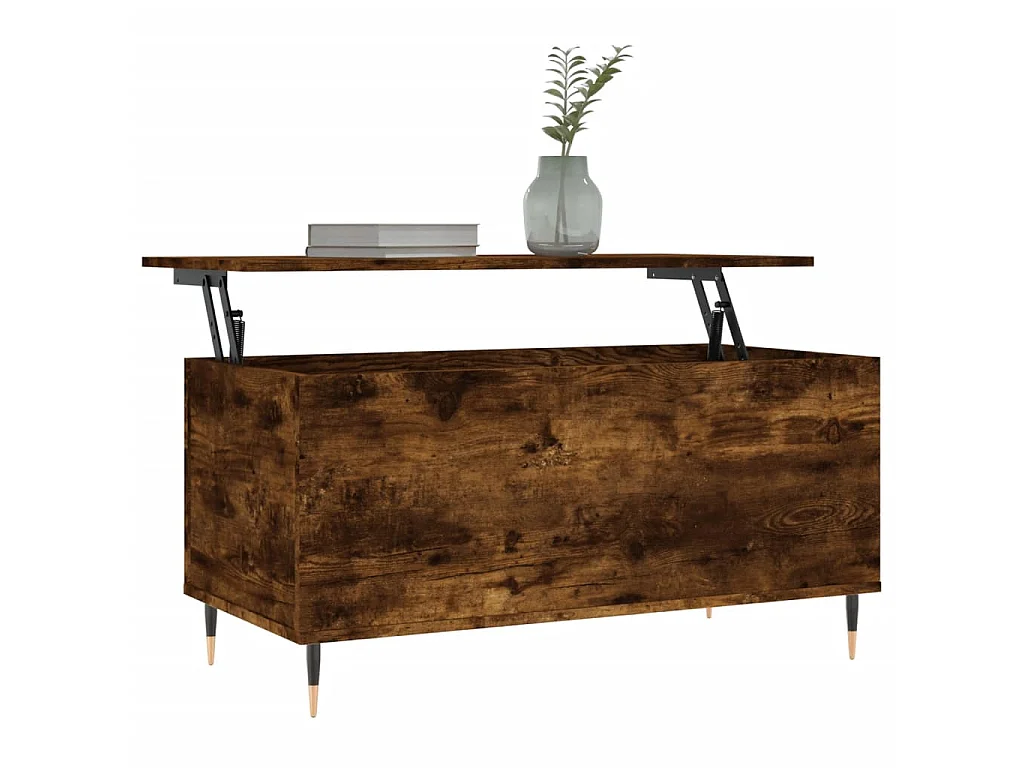 Couchtisch Beistelltisch Räuchereiche 90x44,5x45 cm Holzwerkstoff -MN44674