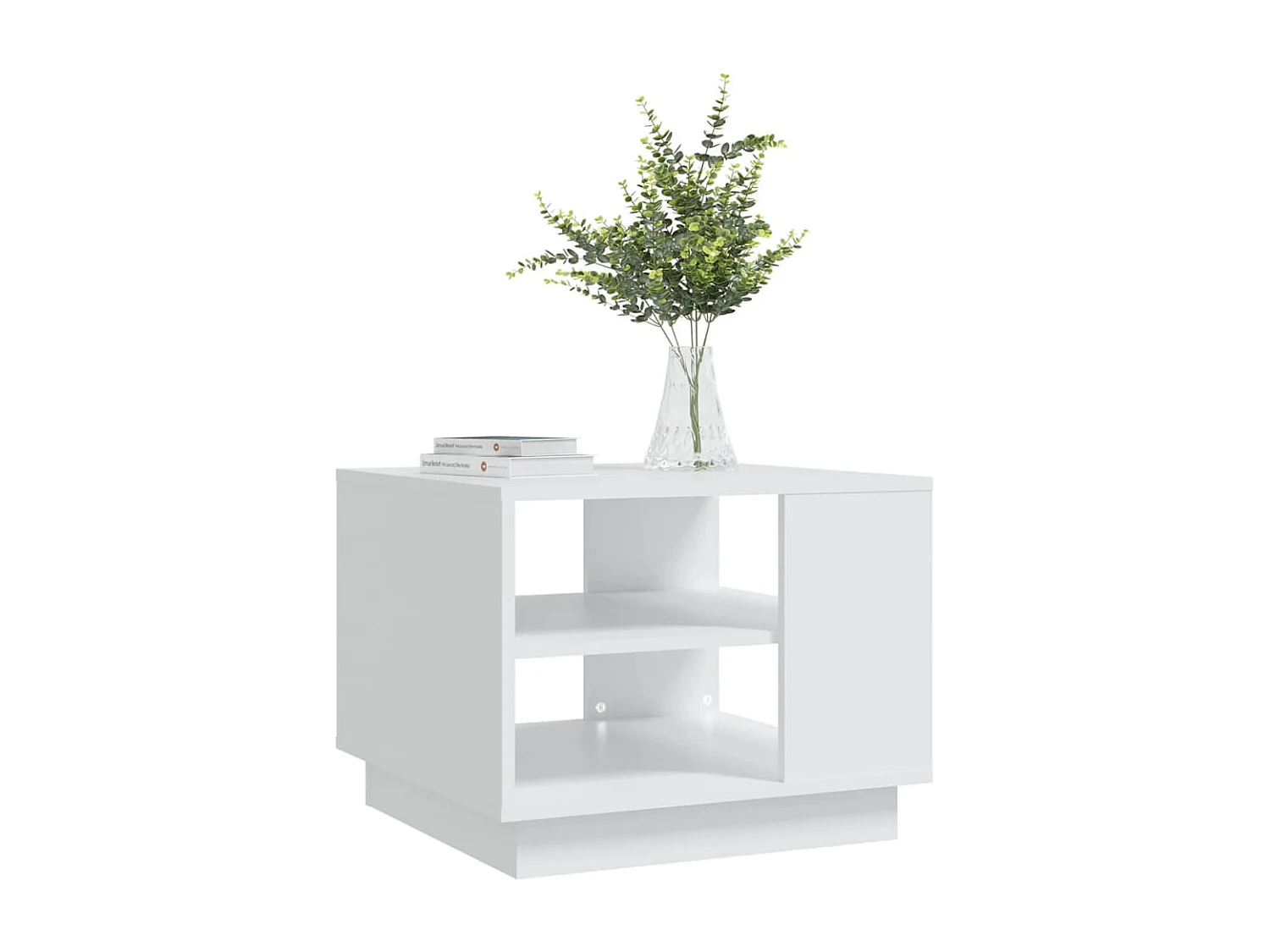 Couchtisch Beistelltisch Weiß 55x55x43 cm Holzwerkstoff -MN46751