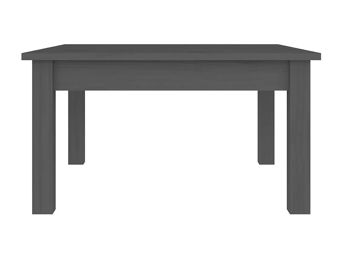 Couchtisch Beistelltisch Grau 55x55x30 cm Massivholz Kiefer -MN20078