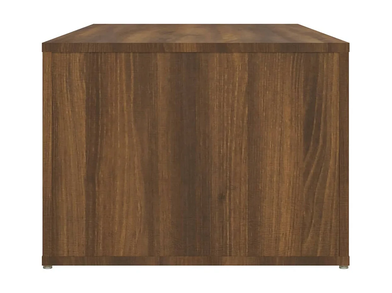 Couchtisch Braun Beistelltisch Eichen-Optik 100x50x36 cm Holzwerkstoff -MN39646