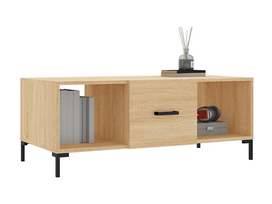 Couchtisch Beistelltisch Sonoma-Eiche 102x50x40 cm Holzwerkstoff -MN51145