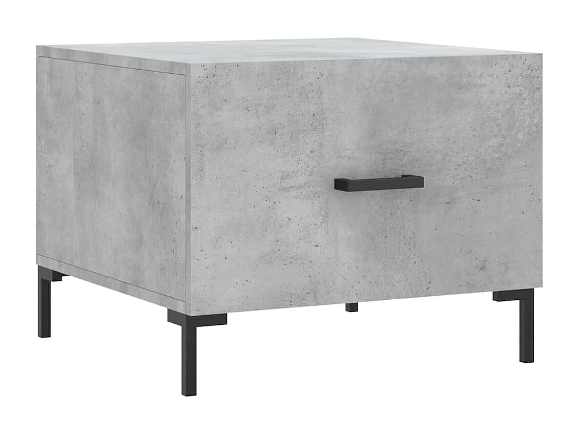2er-Set Couchtische Beistelltisch Betongrau 50x50x40 cm Holzwerkstoff -MN62678