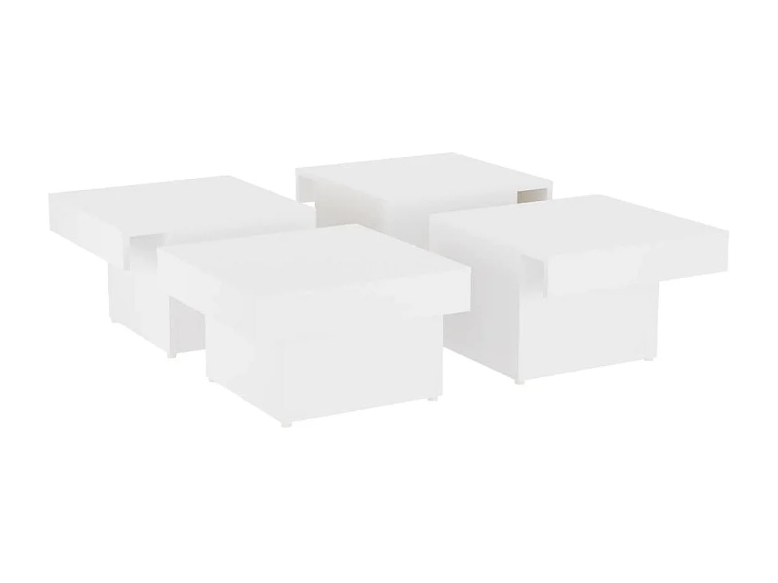 Couchtisch Beistelltisch Weiß 90x90x28 cm Holzwerkstoff -MN30707