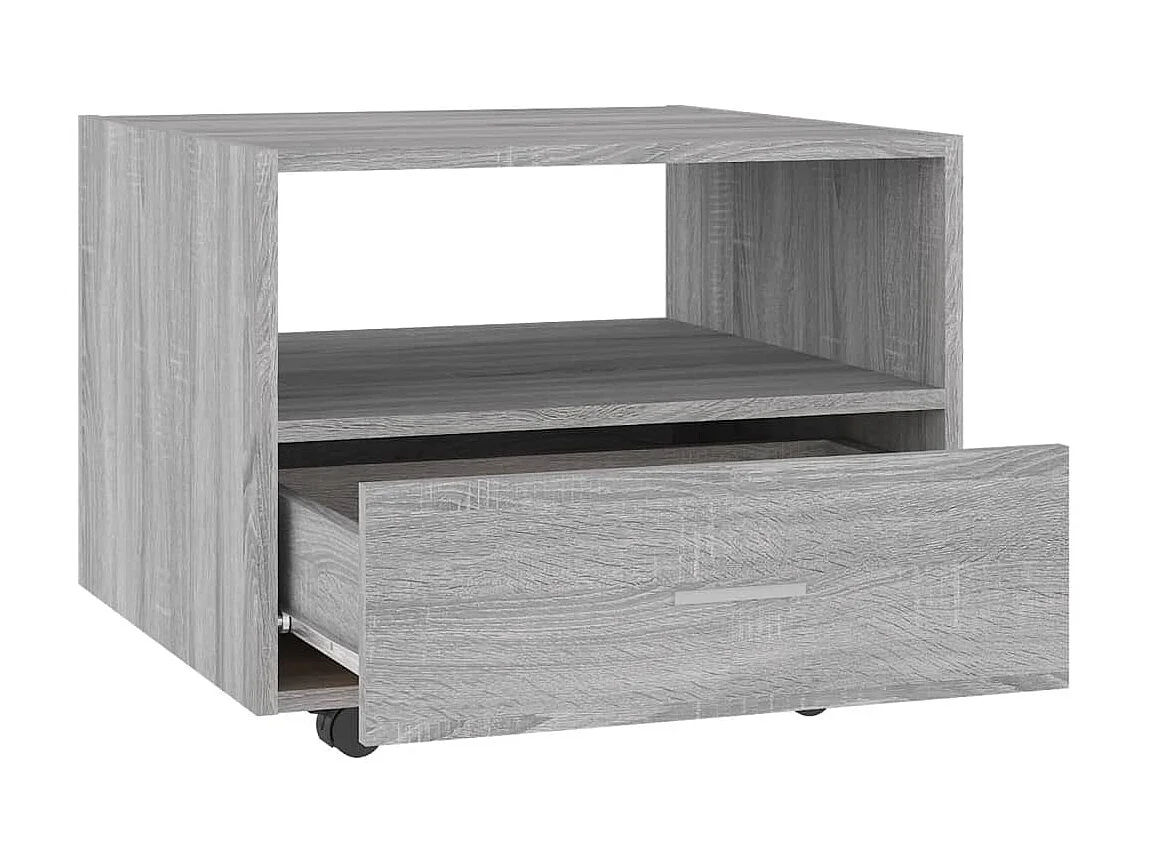 Couchtisch Beistelltisch Grau Sonoma 55x55x40 cm Holzwerkstoff -MN92380