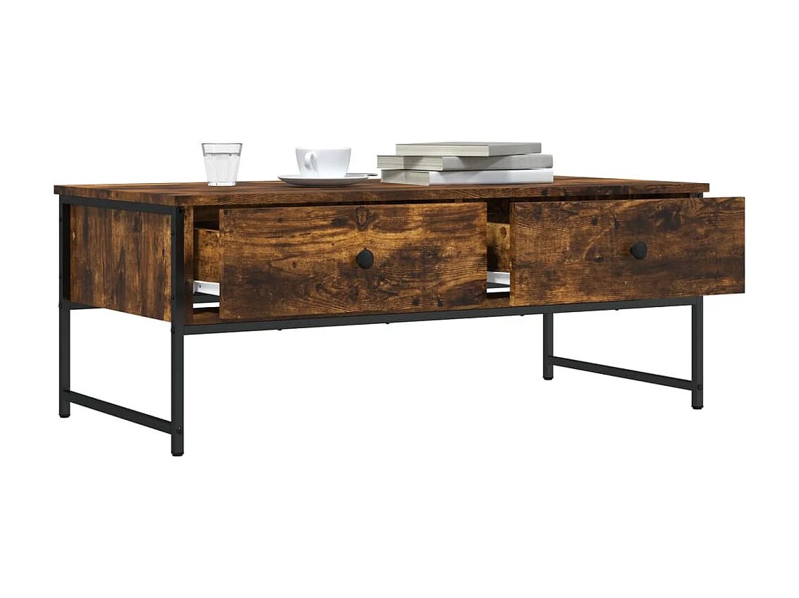 Couchtisch Beistelltisch Räuchereiche 101x49x39,5 cm Holzwerkstoff -MN73165