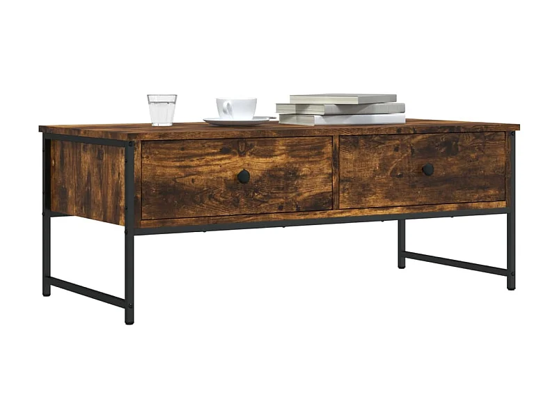 Couchtisch Beistelltisch Räuchereiche 101x49x39,5 cm Holzwerkstoff -MN73165