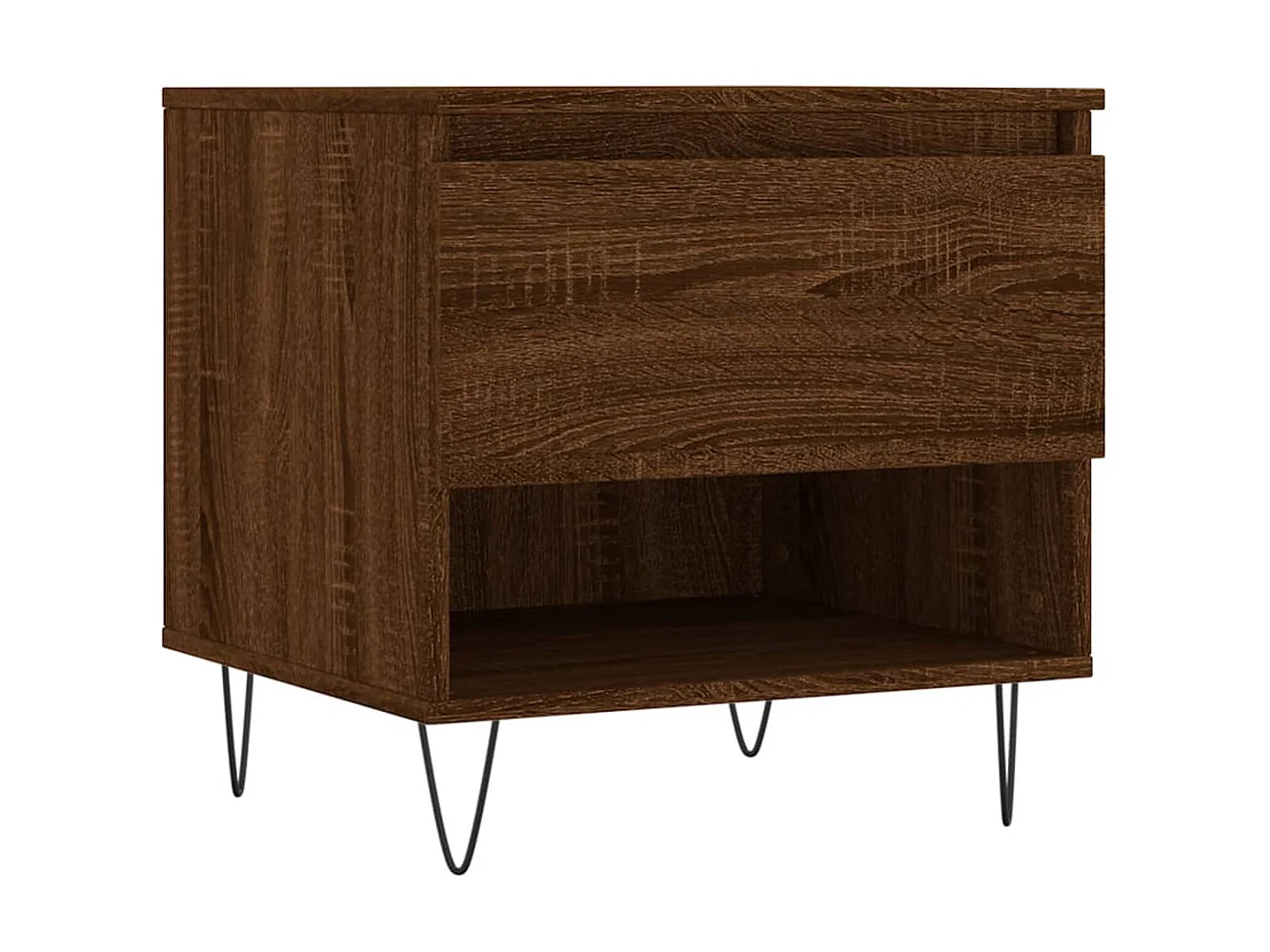 2er-Set Couchtische Beistelltisch Braun Eichen-Optik 50x46x50 cm Holzwerkstoff -MN69201