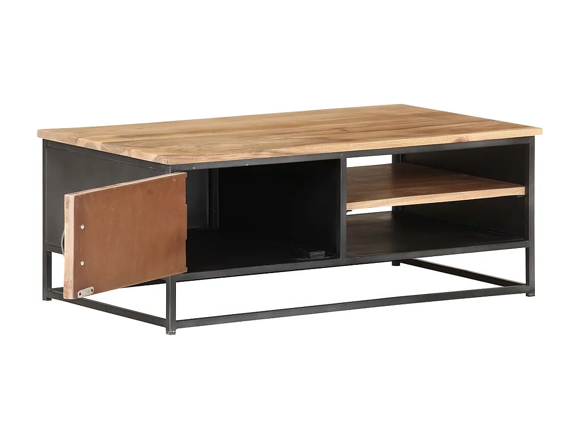 Couchtisch Beistelltisch 90x50x35 cm Massivholz Akazie -MN77412