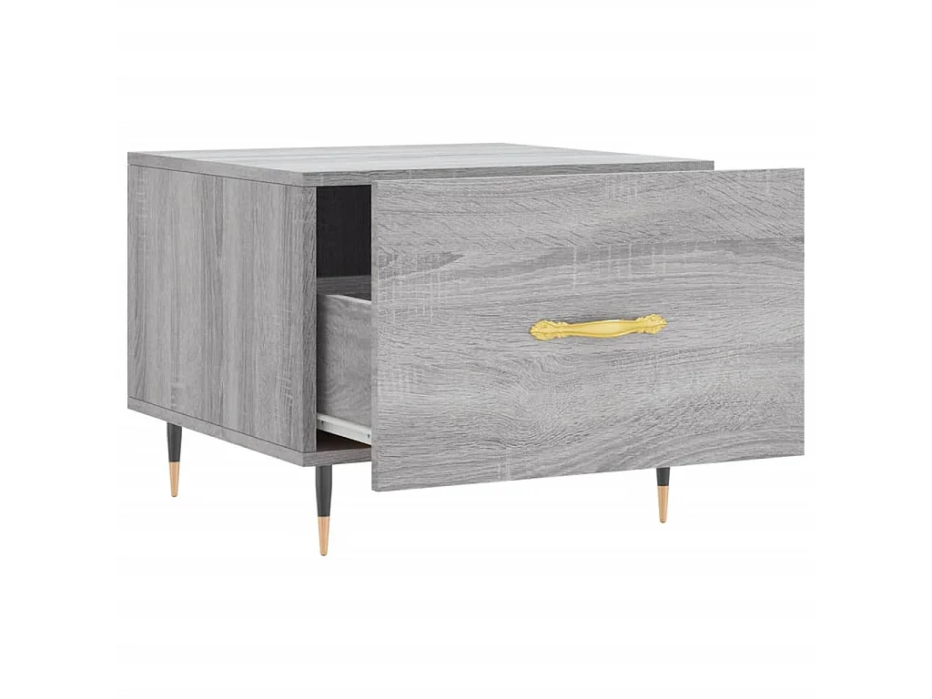 Couchtisch Beistelltisch Grau Sonoma 50x50x40 cm Holzwerkstoff -MN94805