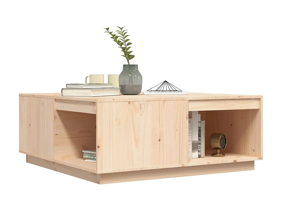 Couchtisch Beistelltisch 100x101x40,5 cm Massivholz Kiefer -MN34099