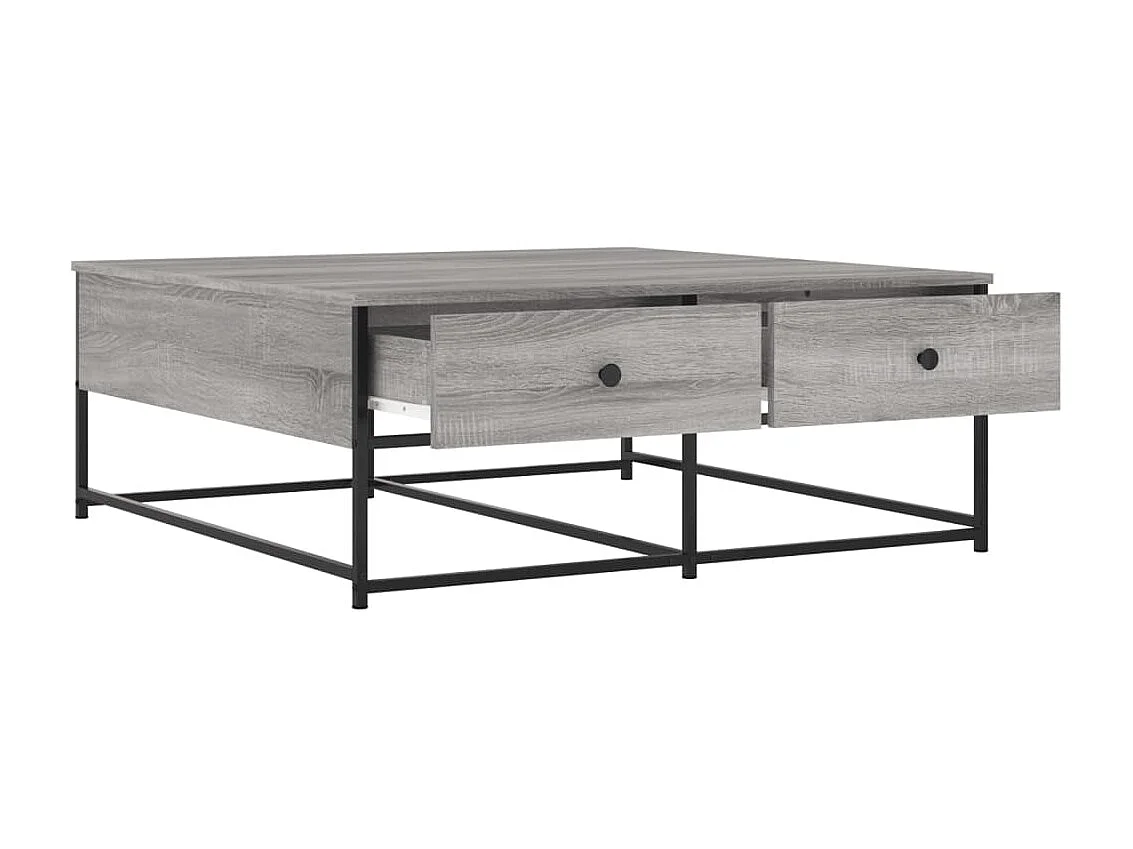 Couchtisch Beistelltisch Grau Sonoma 100x99x40 cm Holzwerkstoff -MN97789