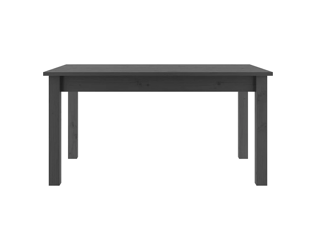 Couchtisch Beistelltisch Grau 80x50x40 cm Massivholz Kiefer -MN28494