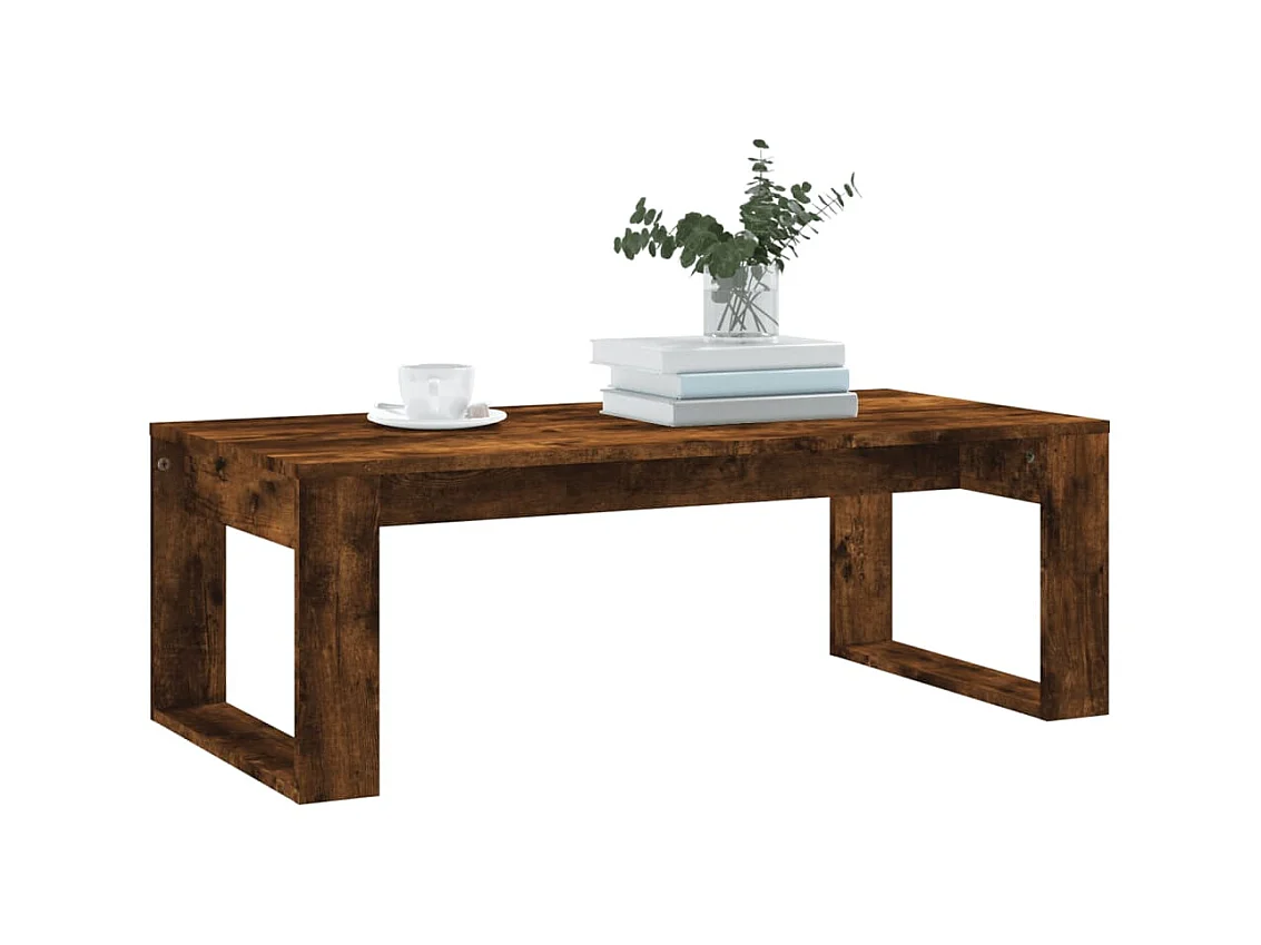 Couchtisch Beistelltisch Räuchereiche 102x50x35 cm Holzwerkstoff -MN53947