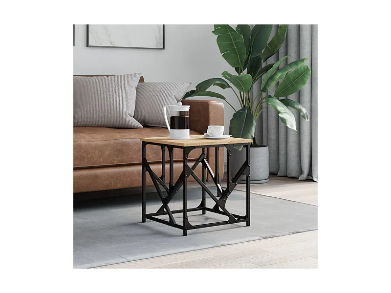 Couchtisch Beistelltisch Sonoma-Eiche 45x45x47,5 cm Holzwerkstoff -MN85574