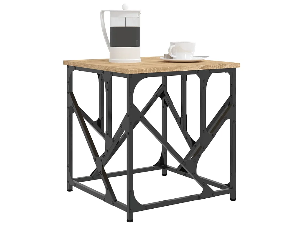 Couchtisch Beistelltisch Sonoma-Eiche 45x45x47,5 cm Holzwerkstoff -MN85574