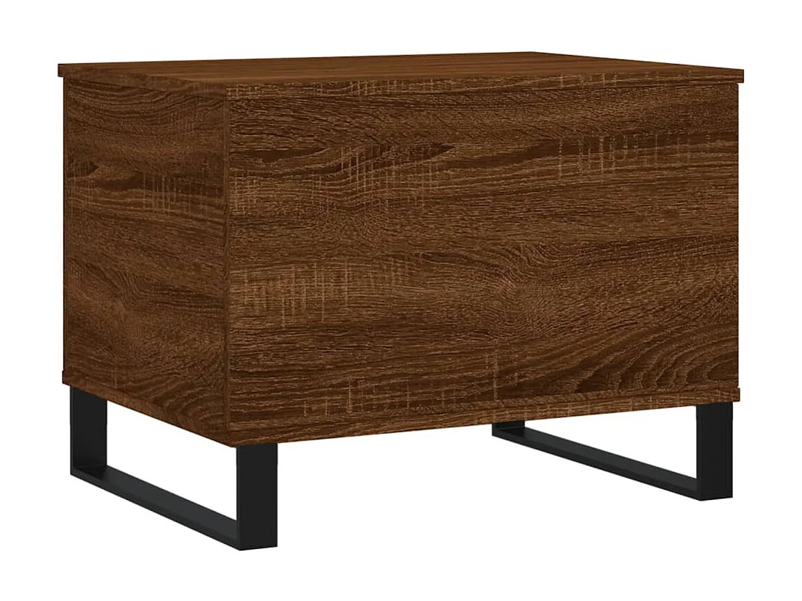 Couchtisch Braun Beistelltisch Eichen-Optik 60x44,5x45 cm Holzwerkstoff -MN39583
