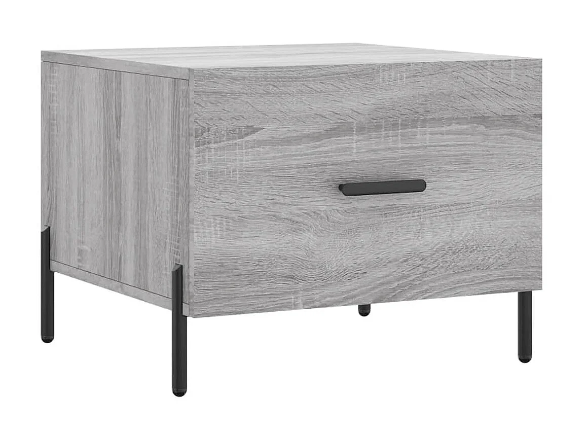 2er-Set Couchtische Beistelltisch Grau Sonoma 50x50x40 cm Holzwerkstoff -MN36972