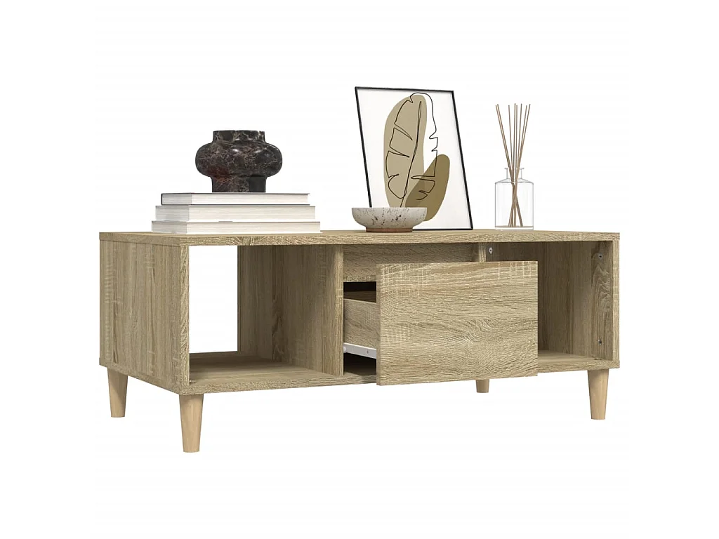 Couchtisch Beistelltisch Sonoma-Eiche 90x50x36,5 cm Holzwerkstoff -MN14490