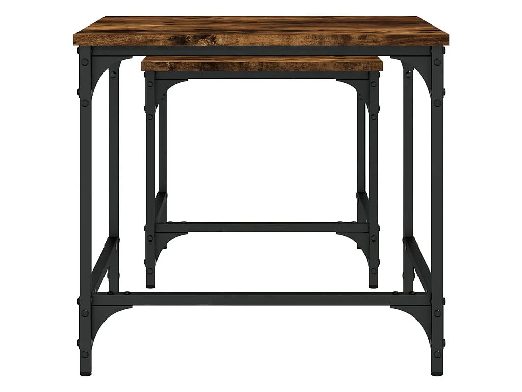 2er-Set Satztische Couchtische Räuchereiche Holzwerkstoff -MN87869