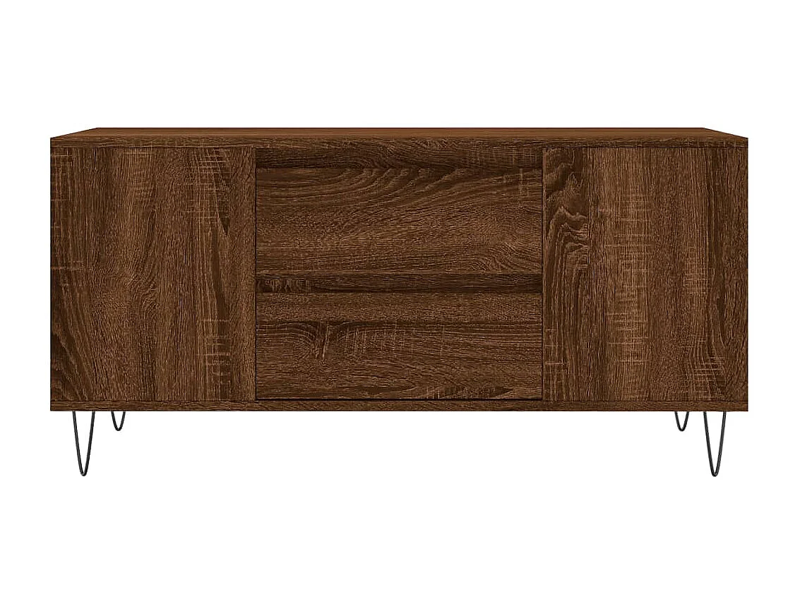 Couchtisch Braun Beistelltisch Eichen-Optik 102x44,5x50 cm Holzwerkstoff -MN23566