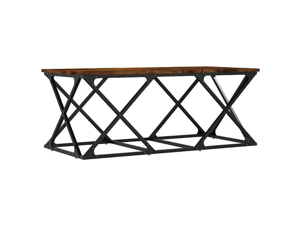 Couchtisch Beistelltisch Räuchereiche 100x49x40 cm Holzwerkstoff -MN49088