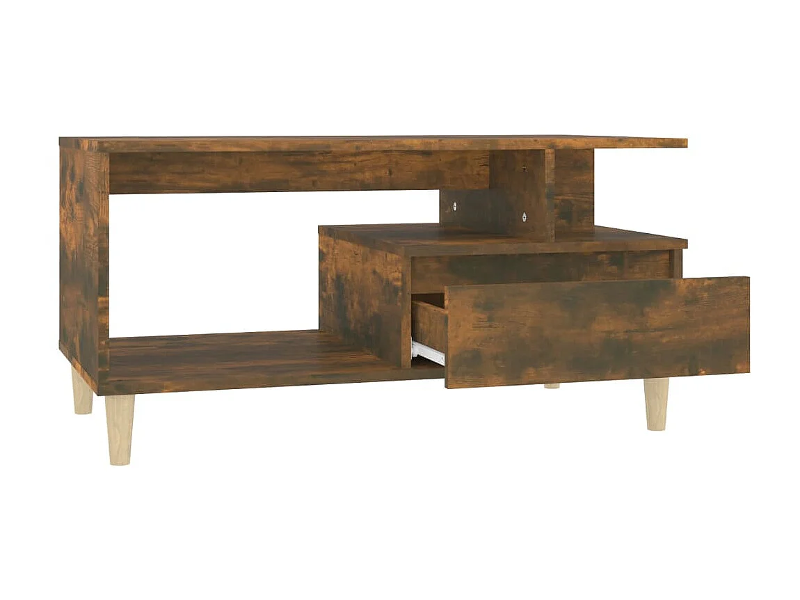 Couchtisch Beistelltisch Räuchereiche 90x49x45 cm Holzwerkstoff -MN70786