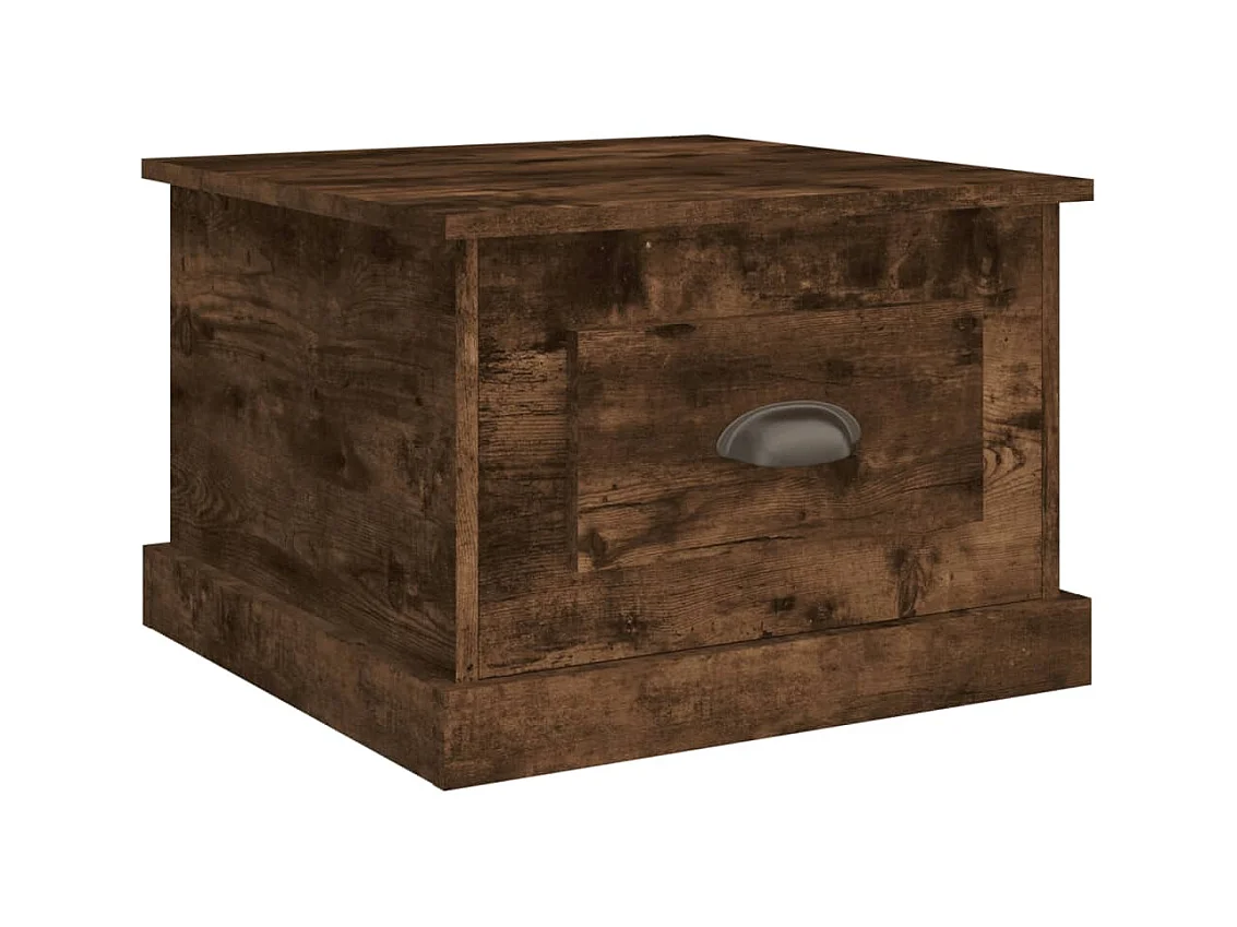 Couchtisch Beistelltisch Räuchereiche 50x50x35 cm Holzwerkstoff -MN40217