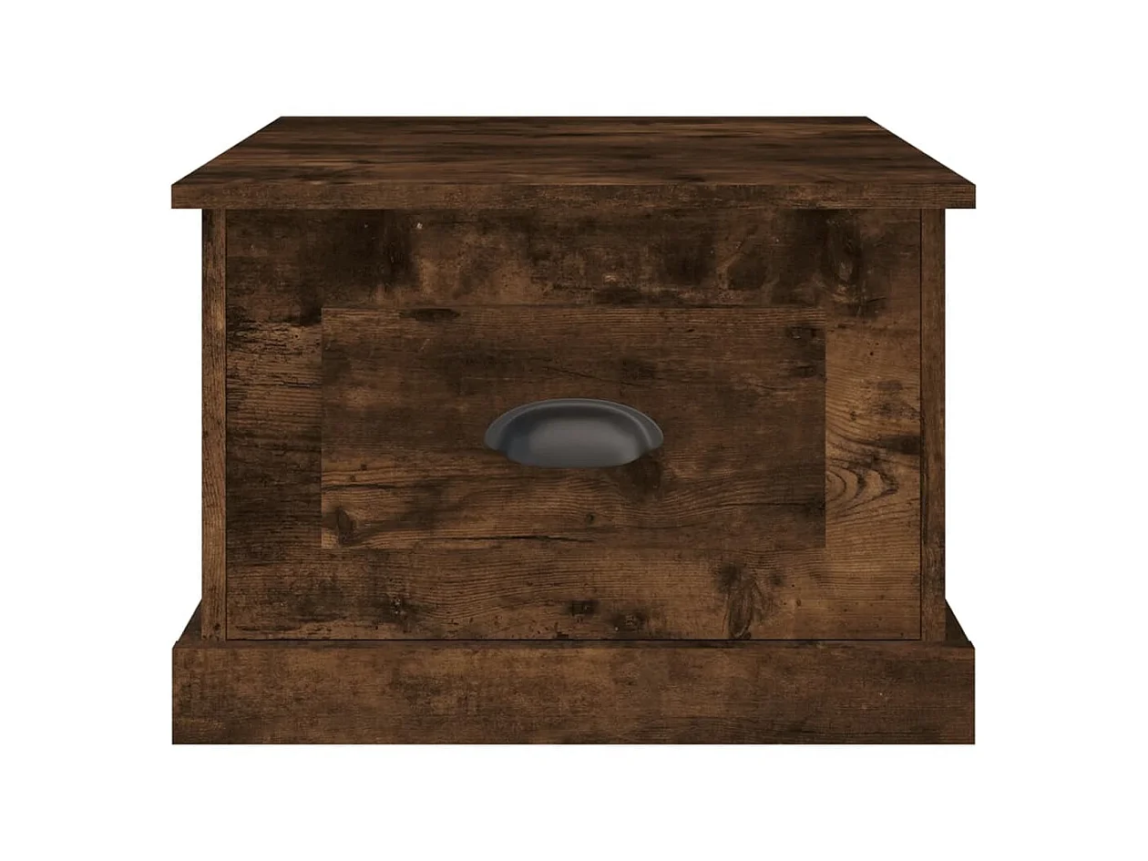 Couchtisch Beistelltisch Räuchereiche 50x50x35 cm Holzwerkstoff -MN40217