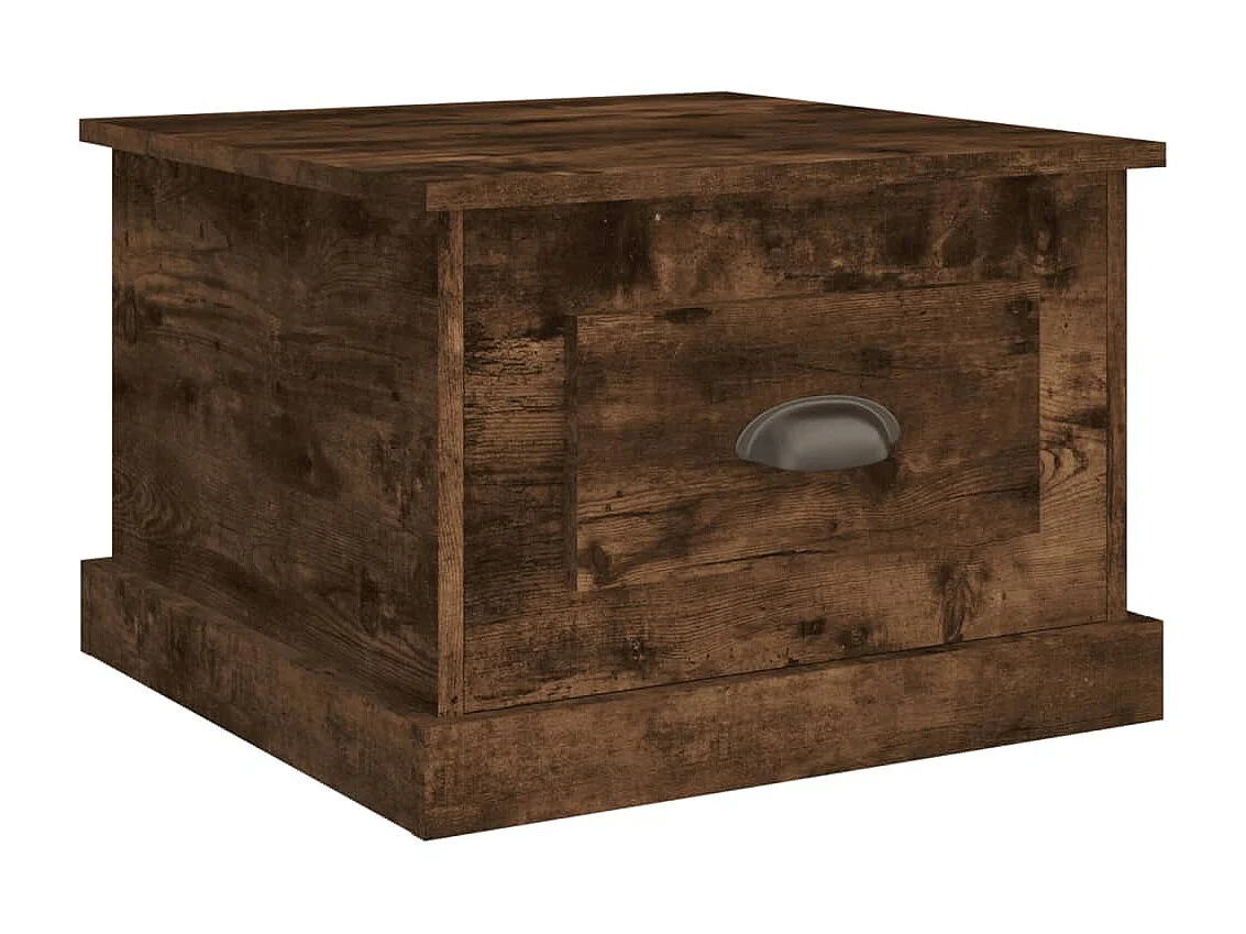 Couchtisch Beistelltisch Räuchereiche 50x50x35 cm Holzwerkstoff -MN40217