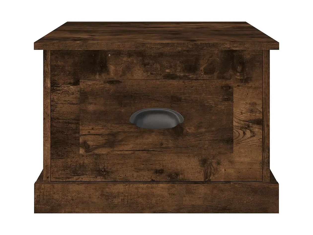 Couchtisch Beistelltisch Räuchereiche 50x50x35 cm Holzwerkstoff -MN40217