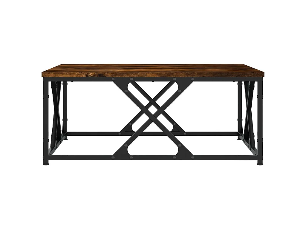 Couchtisch Beistelltisch Räuchereiche 70x70x30 cm Holzwerkstoff -MN34121