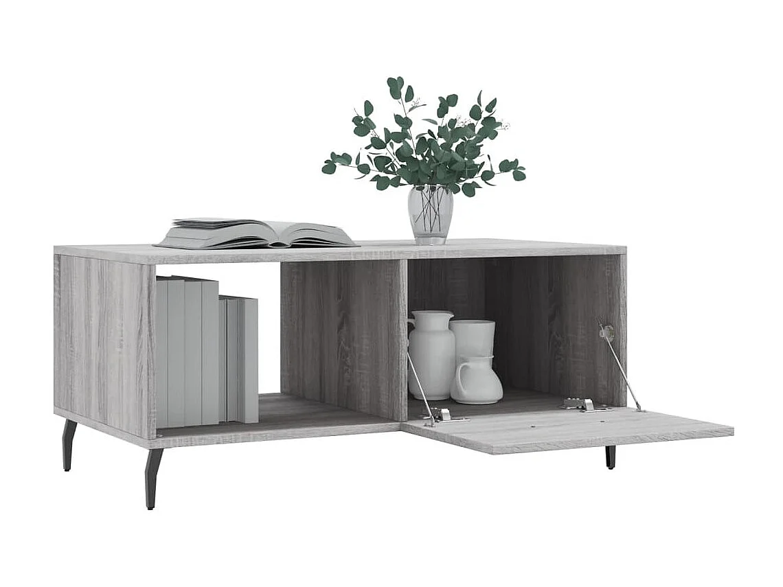 Couchtisch Beistelltisch Grau Sonoma 90x50x40 cm Holzwerkstoff -MN26223