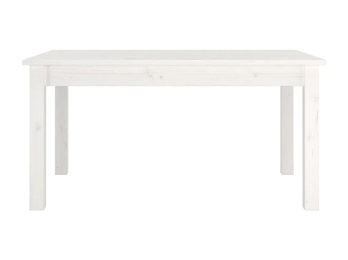 Couchtisch Beistelltisch Weiß 80x50x40 cm Massivholz Kiefer -MN52361