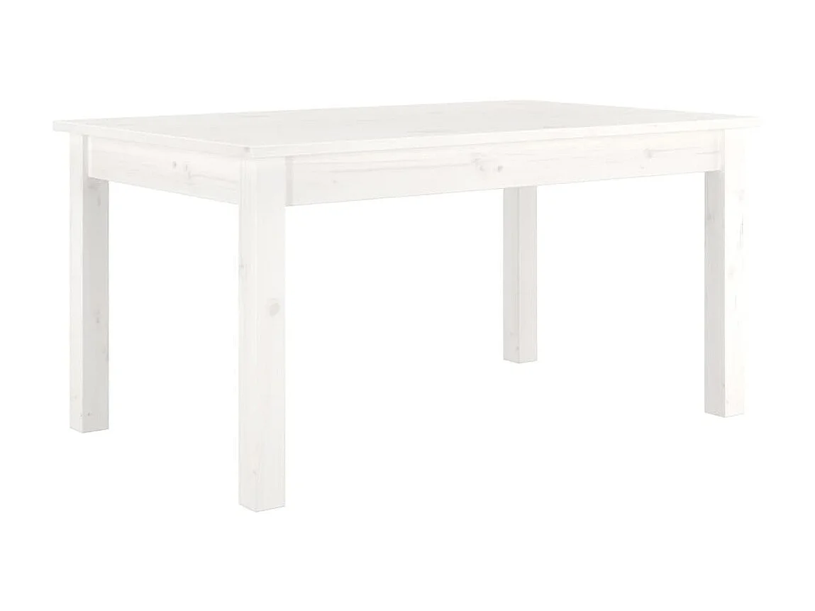 Couchtisch Beistelltisch Weiß 80x50x40 cm Massivholz Kiefer -MN52361