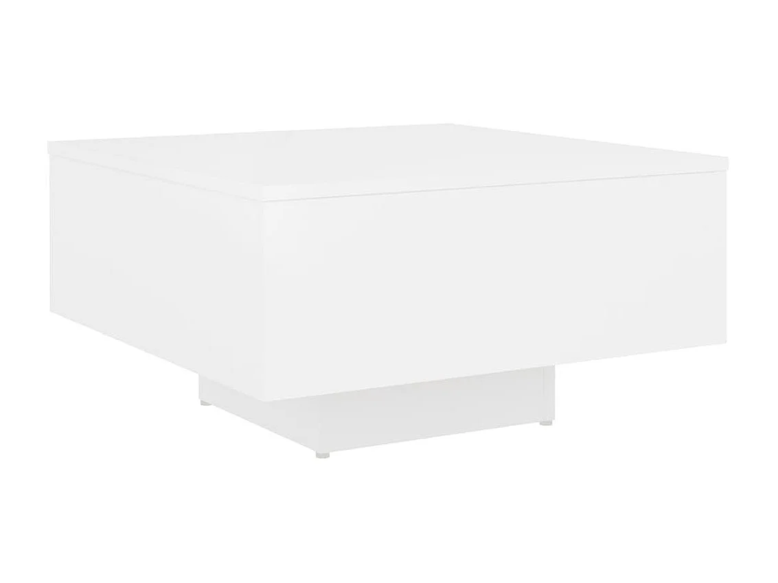 Couchtisch Beistelltisch Weiß 60x60x31,5 cm Holzwerkstoff -MN71603