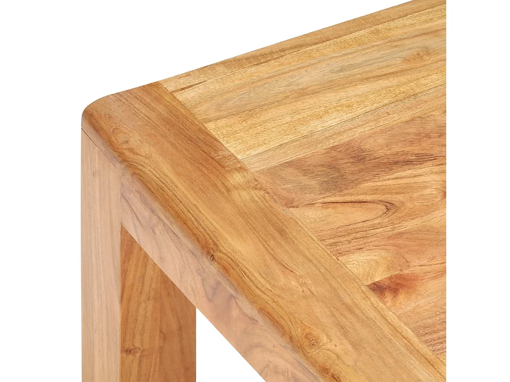 Couchtisch Beistelltisch 110x60x35 cm Massivholz mit Honigfarbenem Finish -MN64328