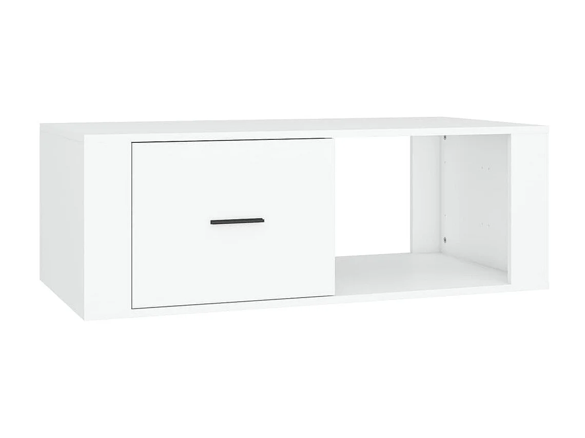 Couchtisch Beistelltisch Weiß 100x50,5x35 cm Holzwerkstoff -MN12776