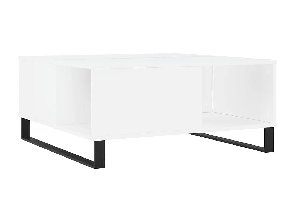 Couchtisch Beistelltisch Weiß 80x80x36,5 cm Holzwerkstoff -MN68875