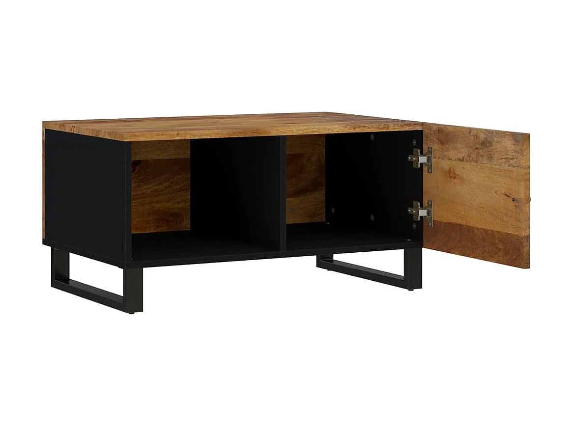 Couchtisch Beistelltisch 80x50x40 cm Massivholz Mango & Holzwerkstoff -MN31098