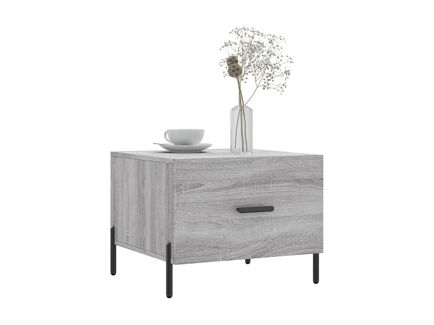 Couchtisch Beistelltisch Grau Sonoma 50x50x40 cm Holzwerkstoff -MN36486