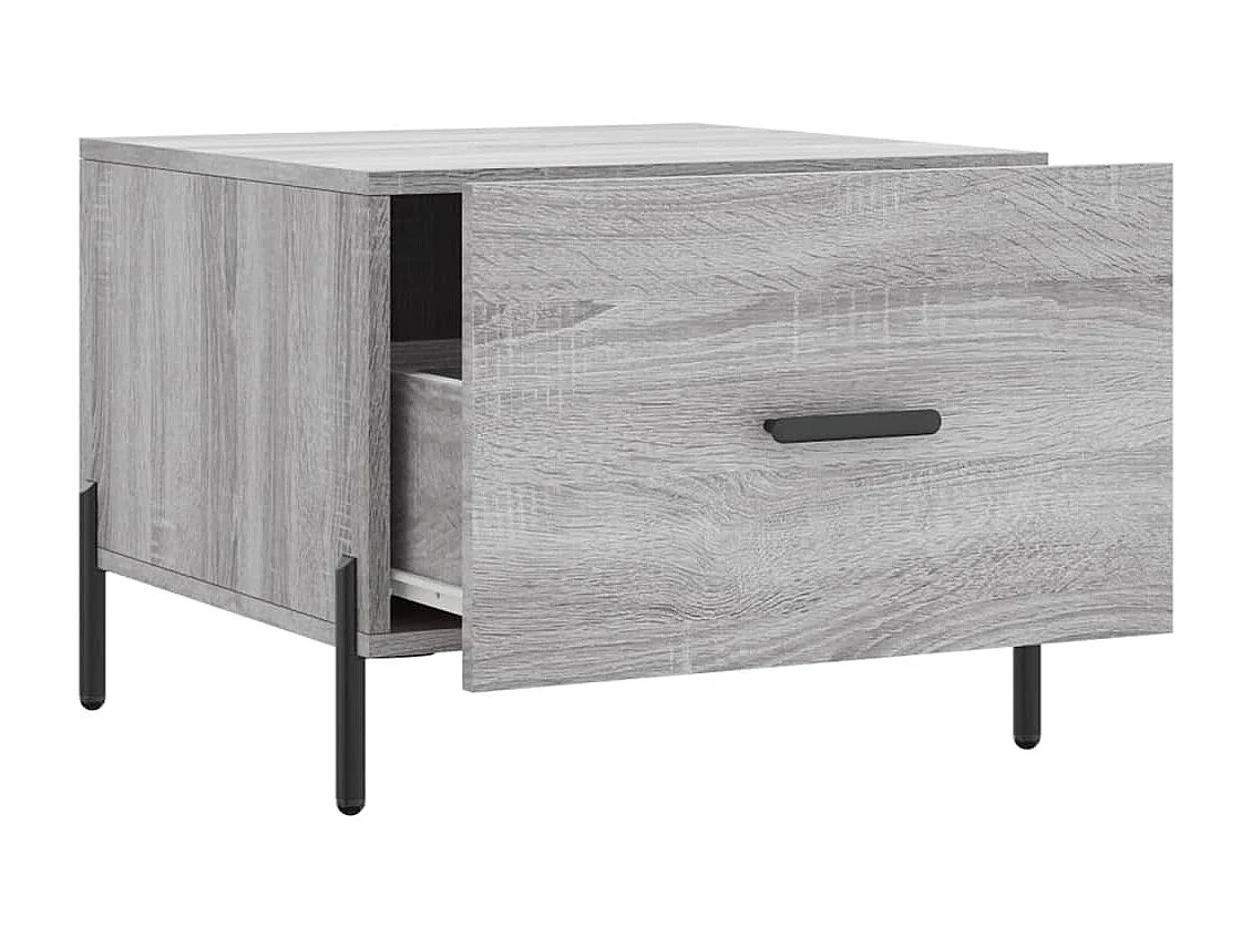 Couchtisch Beistelltisch Grau Sonoma 50x50x40 cm Holzwerkstoff -MN36486