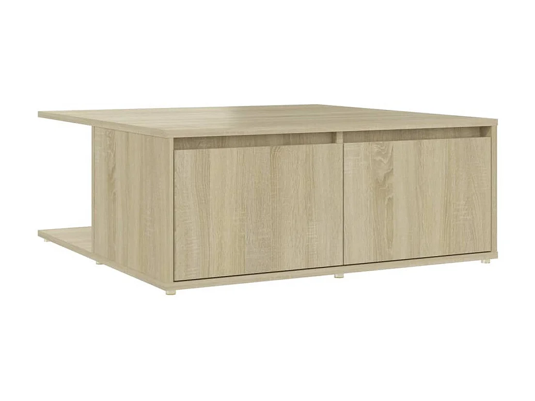 Couchtisch Beistelltisch Sonoma-Eiche 80x80x31 cm Holzwerkstoff -MN56169